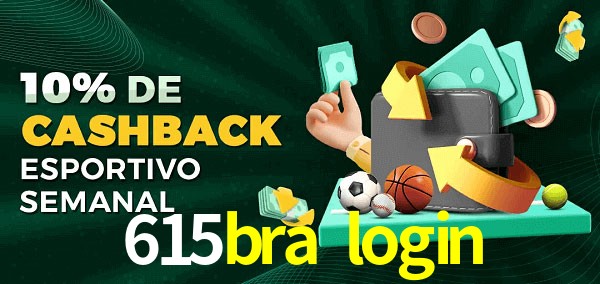10% de bônus de cashback na 615bra login